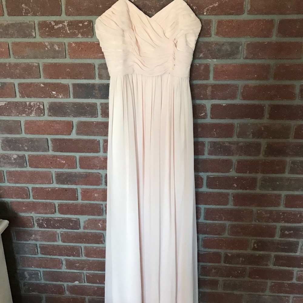 Blush bridesmaid dress